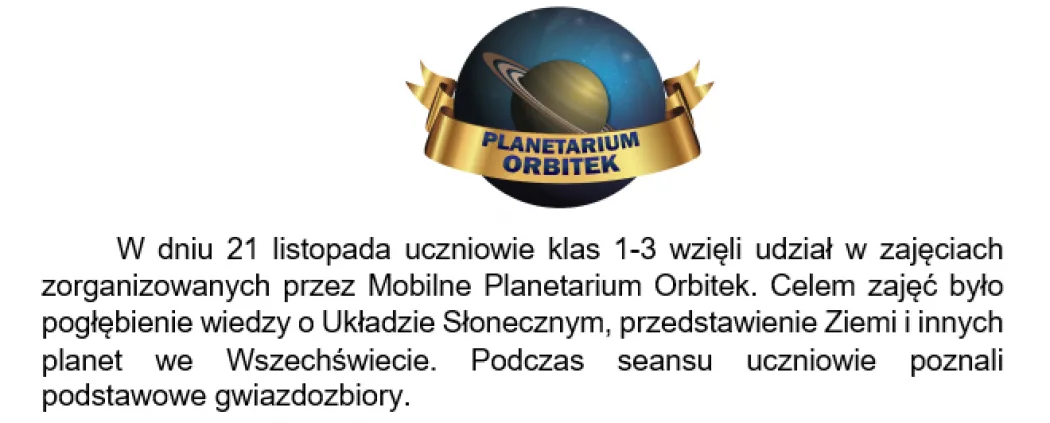 Mobilne Planetarium Orbitek