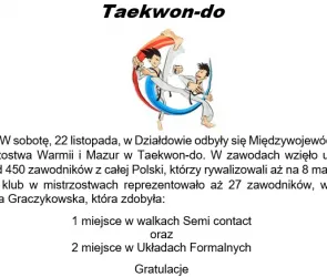 Mistrzyni w Taekwon-do