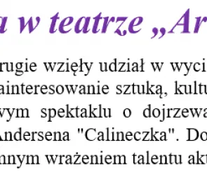 Wizyta w teatrze „Arlekin”