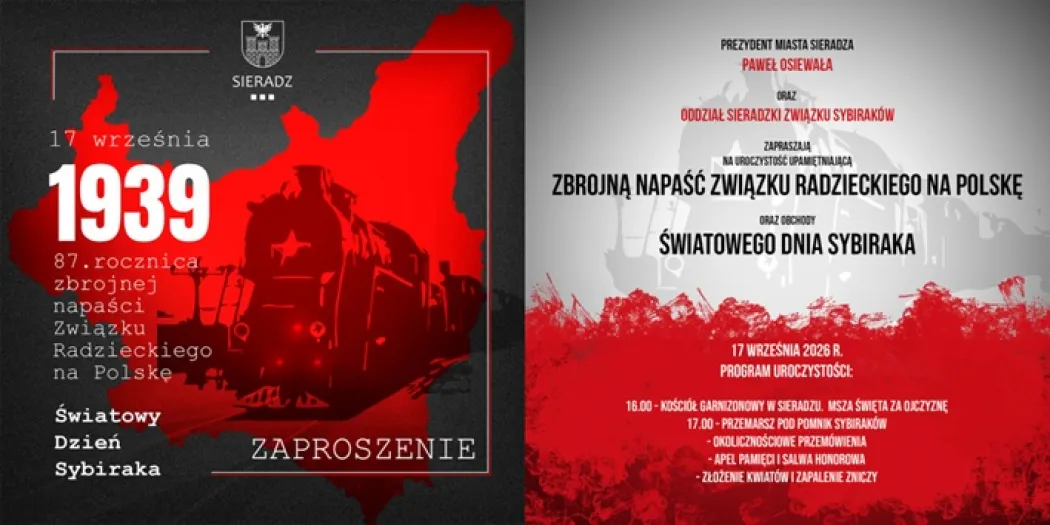 87. rocznica zbrojnej napaści ZSRR na Polskę oraz obchody Światowego Dnia Sybiraka
