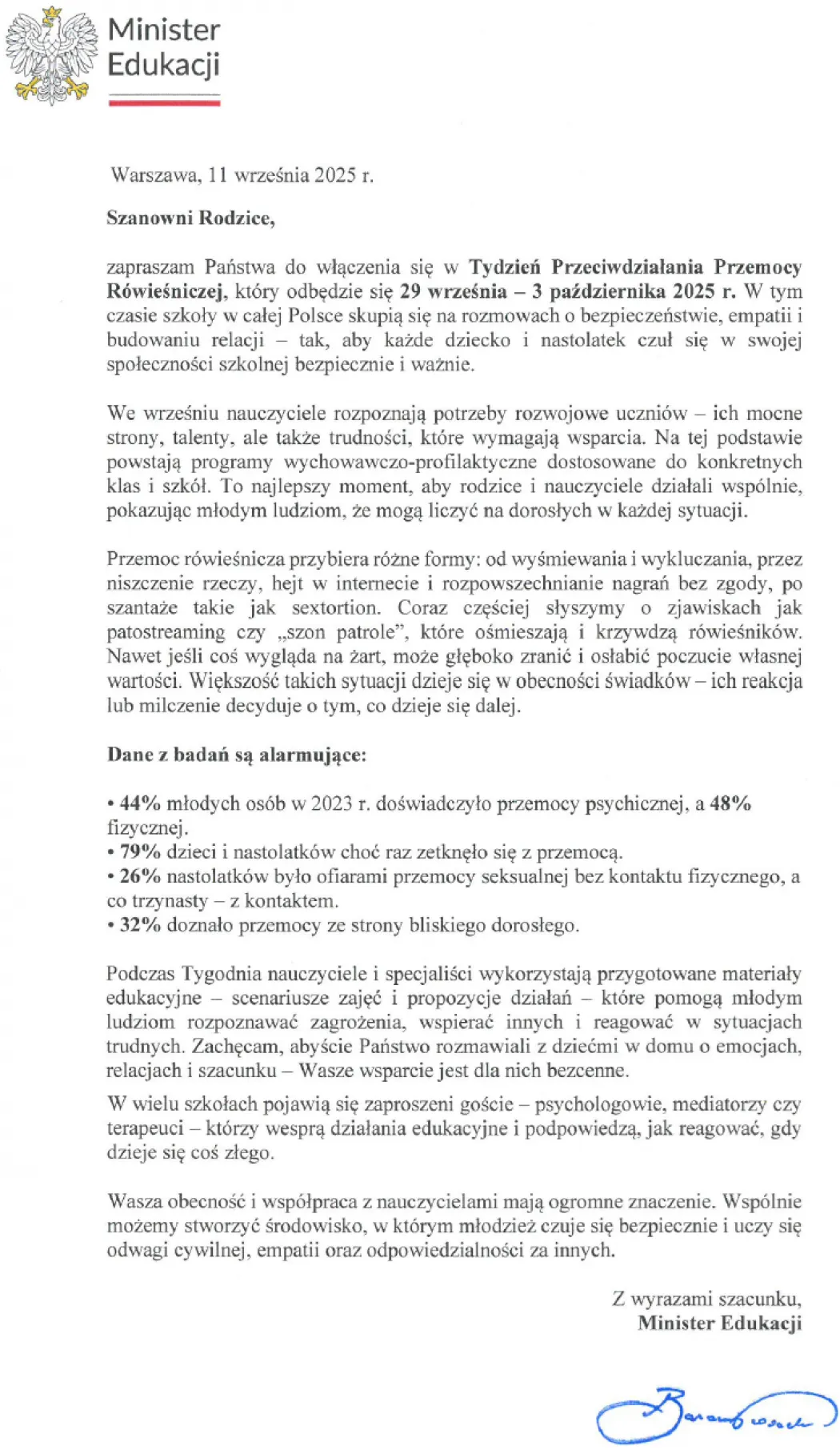 Tydzień Przeciwdziałania Przemocy Rówieśniczej