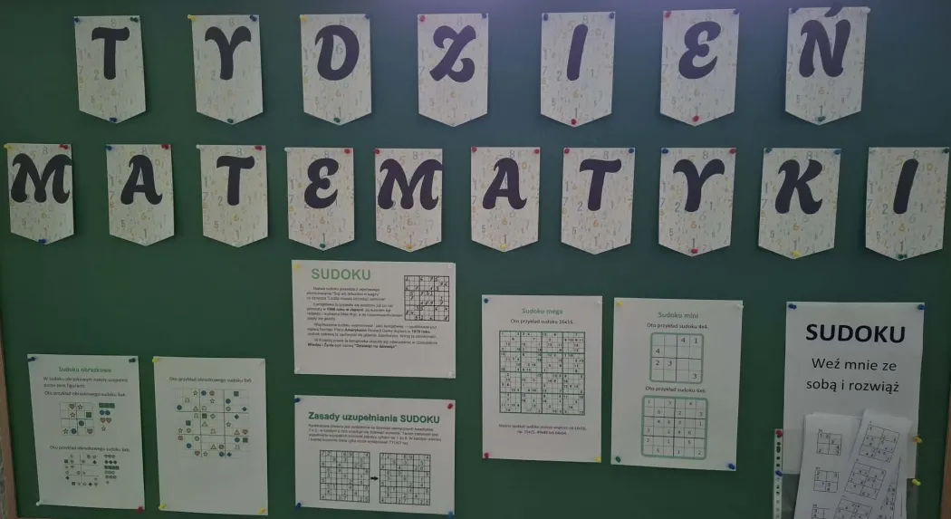 Tydzień Matematyki pod hasłem „Sudoku”