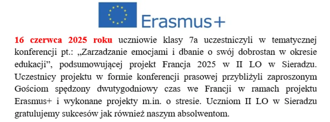 Nasi na konferencji Erasmus+