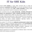 Warsztaty 'IT for SHE Kids'