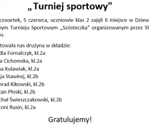 Turniej sportowy 