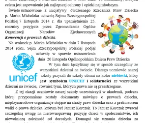 Międzynarodowy Dzień Praw Dziecka